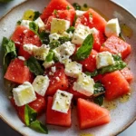 Refreshing Basil Watermelon Feta Salad Basil Watermelon Feta Salad