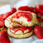 Creamy Strawberry Cheesecake Cookies