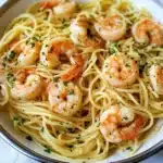 Easy Garlic Shrimp Spaghetti
