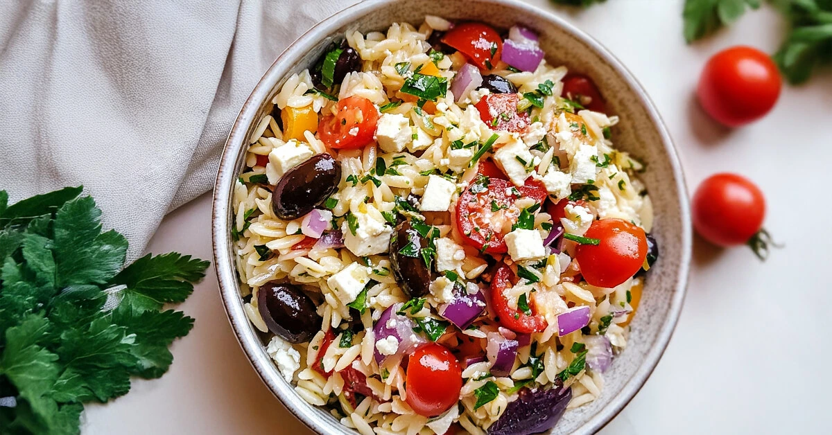 Easy Greek Orzo Salad