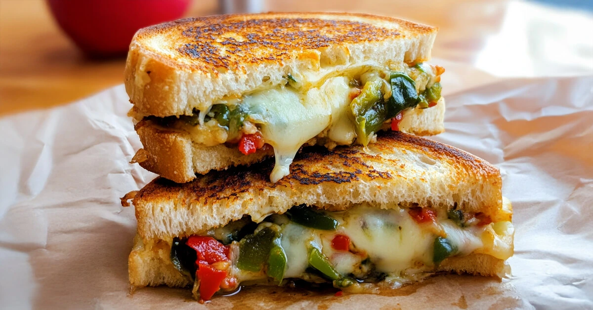 Easy Hatch Chile Relleno Grilled Cheese