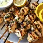 Grilled Lemon Herb Chicken Skewers Grilled Lemon Herb Chicken Skewers