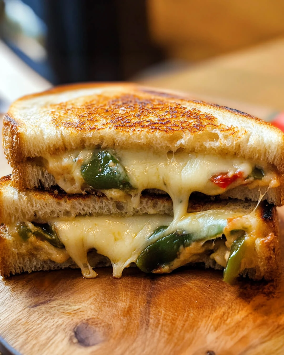 Easy Hatch Chile Relleno Grilled Cheese How I Make My Hatch Chile Relleno Grilled Cheese Extra Melty and Delicious