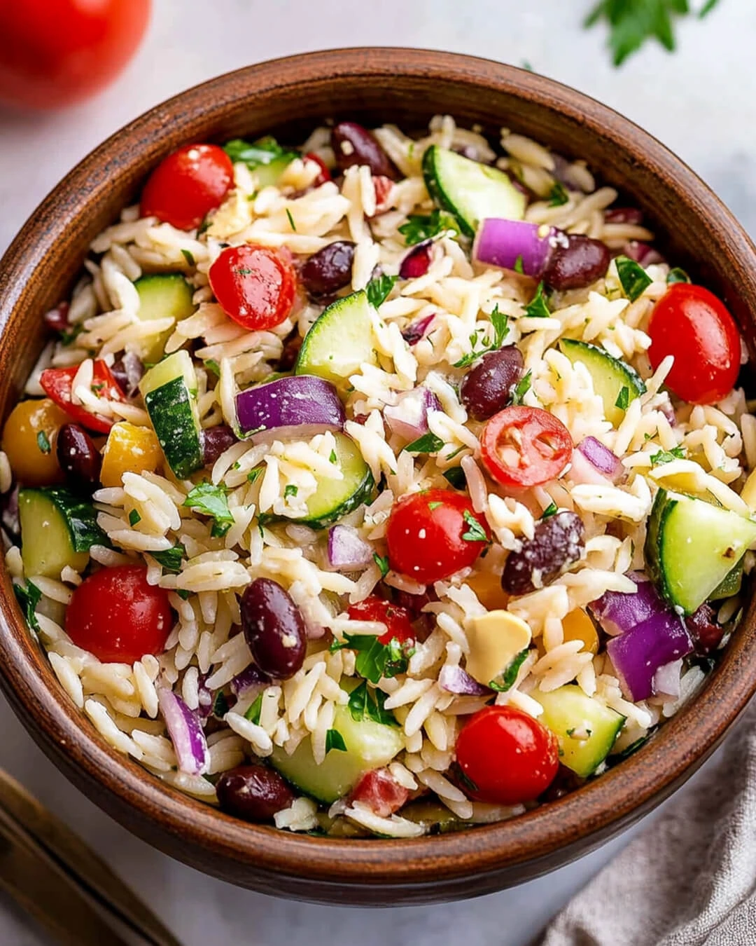 Easy Greek Orzo Salad How to Make Greek Orzo Salad