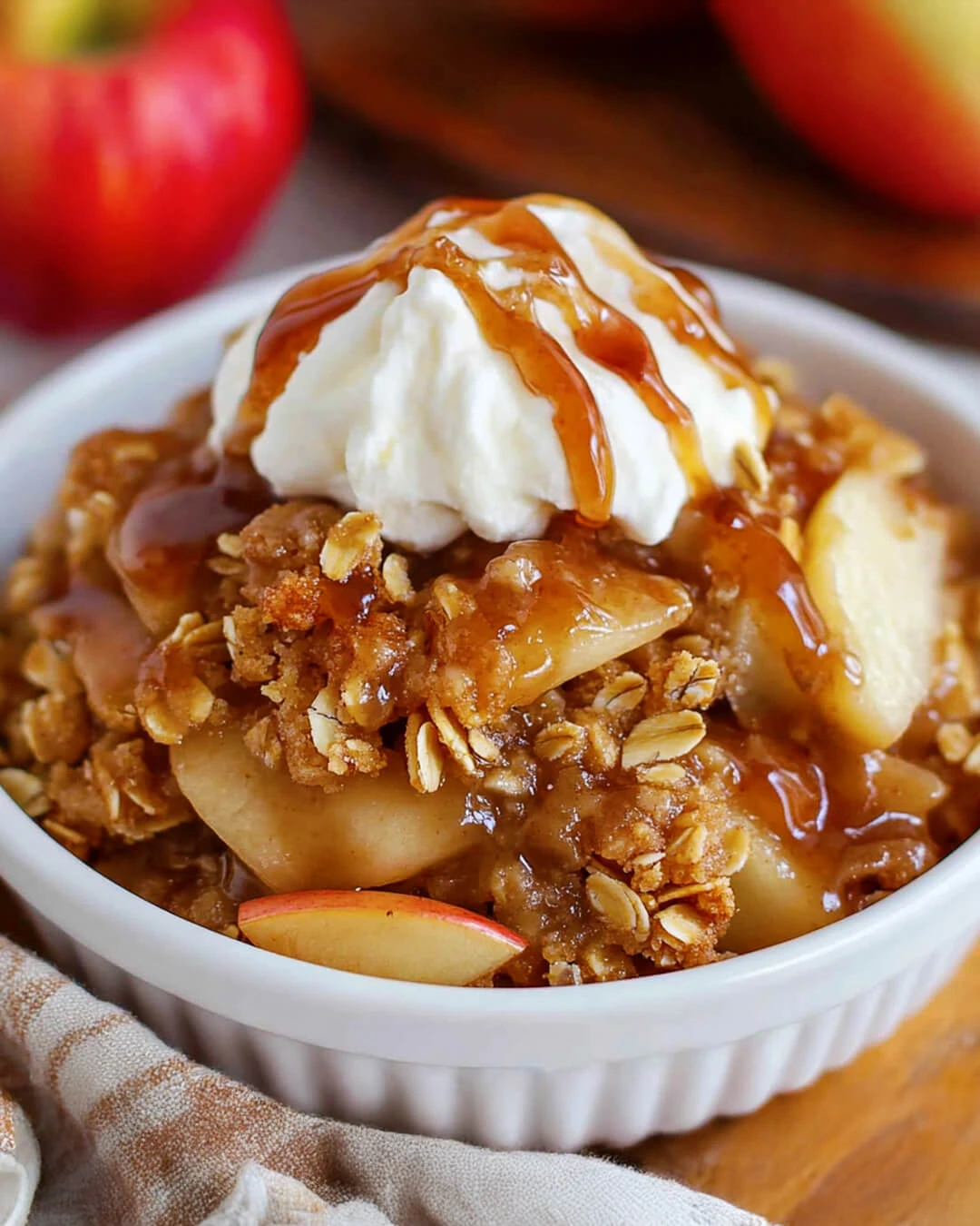 Easy Oatmeal Cookie Apple Crisp How to Make Oatmeal Cookie Apple Crisp