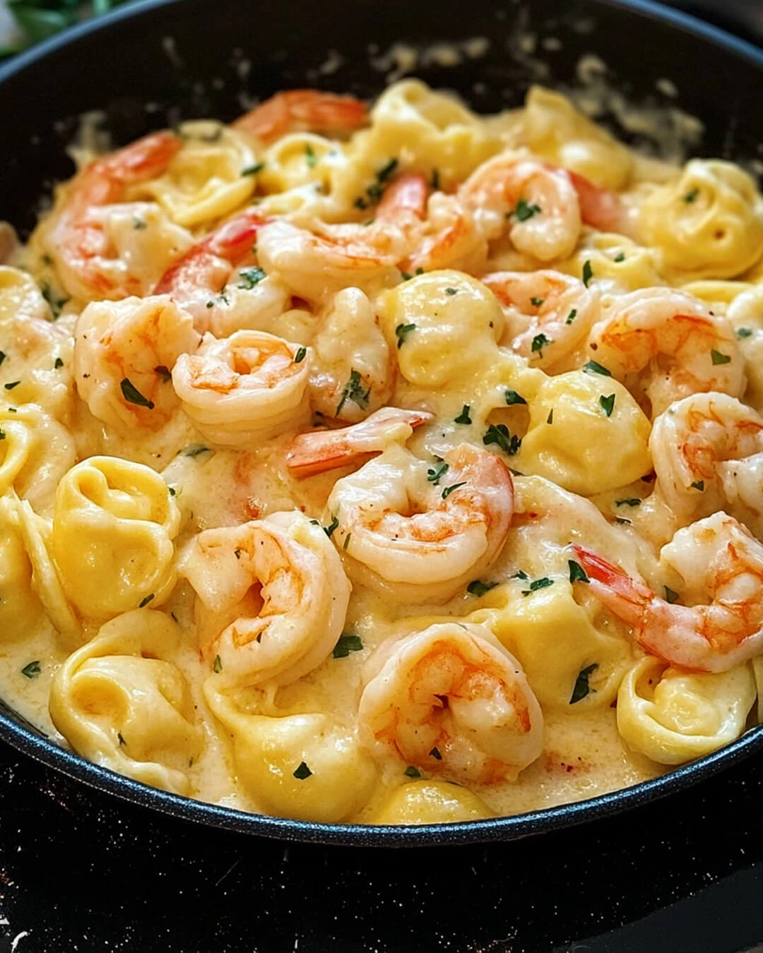 Easy Shrimp Tortellini Alfredo Skillet How to Make Shrimp Tortellini Alfredo Skillet