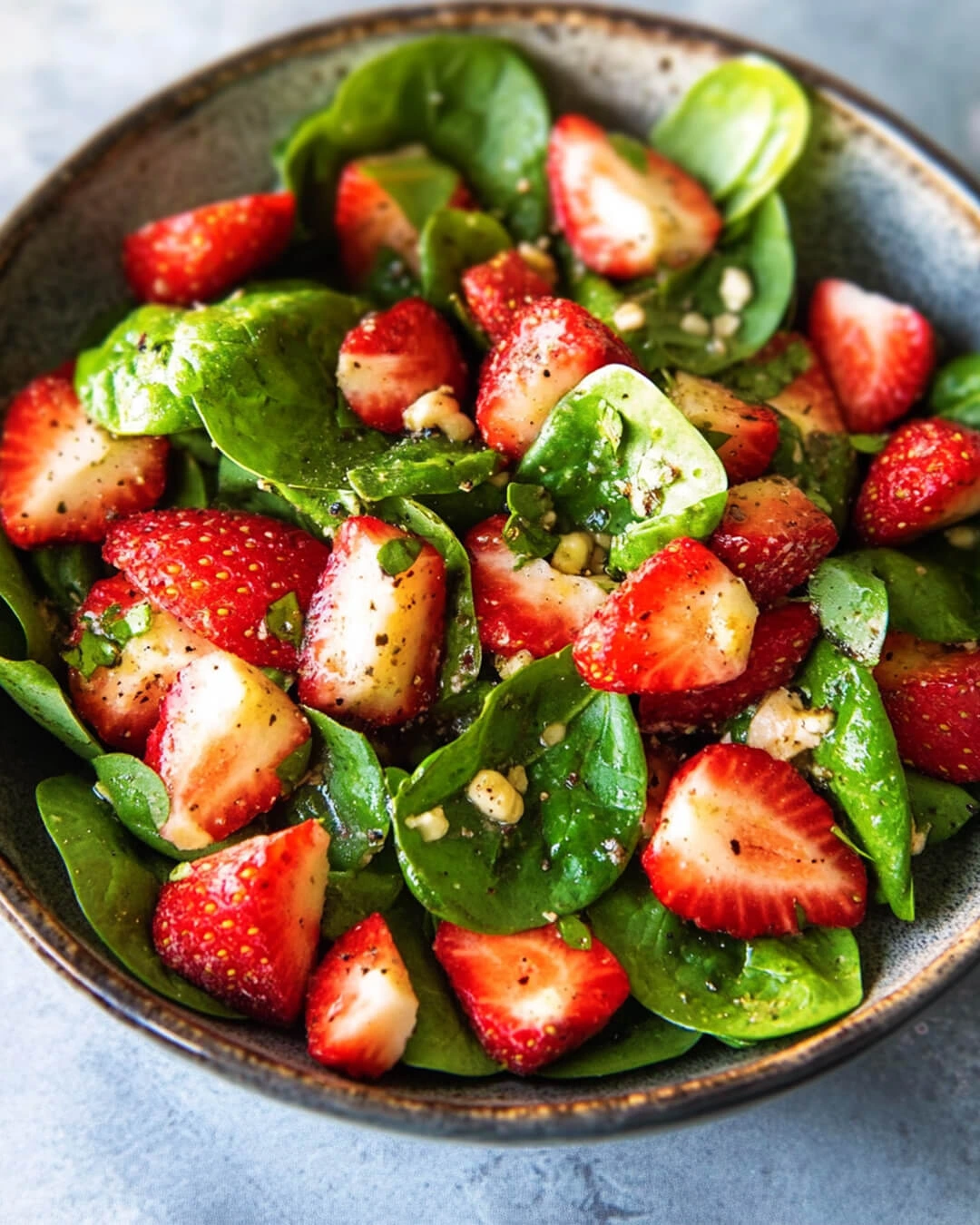 Fresh Spinach and Strawberry Salad How to Make Spinach and Strawberry Salad