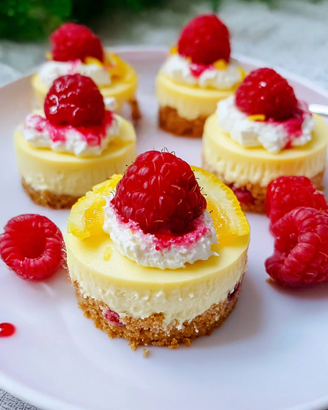 Easy Mini Lemon and Raspberry Cheesecakes Ingredients You Need for Mini Lemon and Raspberry Cheesecakes
