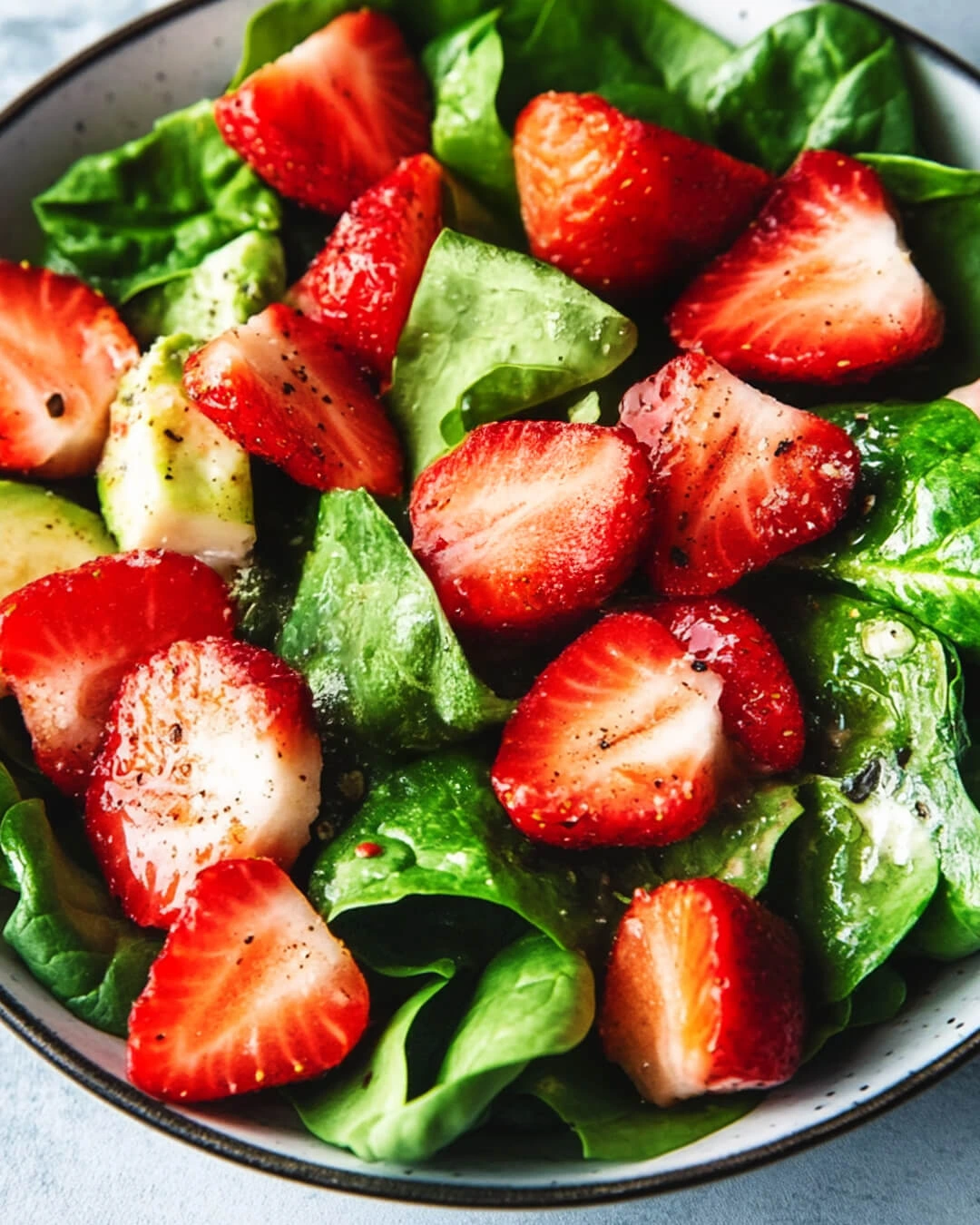 Fresh Spinach and Strawberry Salad Ingredients You Need for Spinach and Strawberry Salad