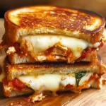 Lazy Chicken Parmesan Grilled Cheese