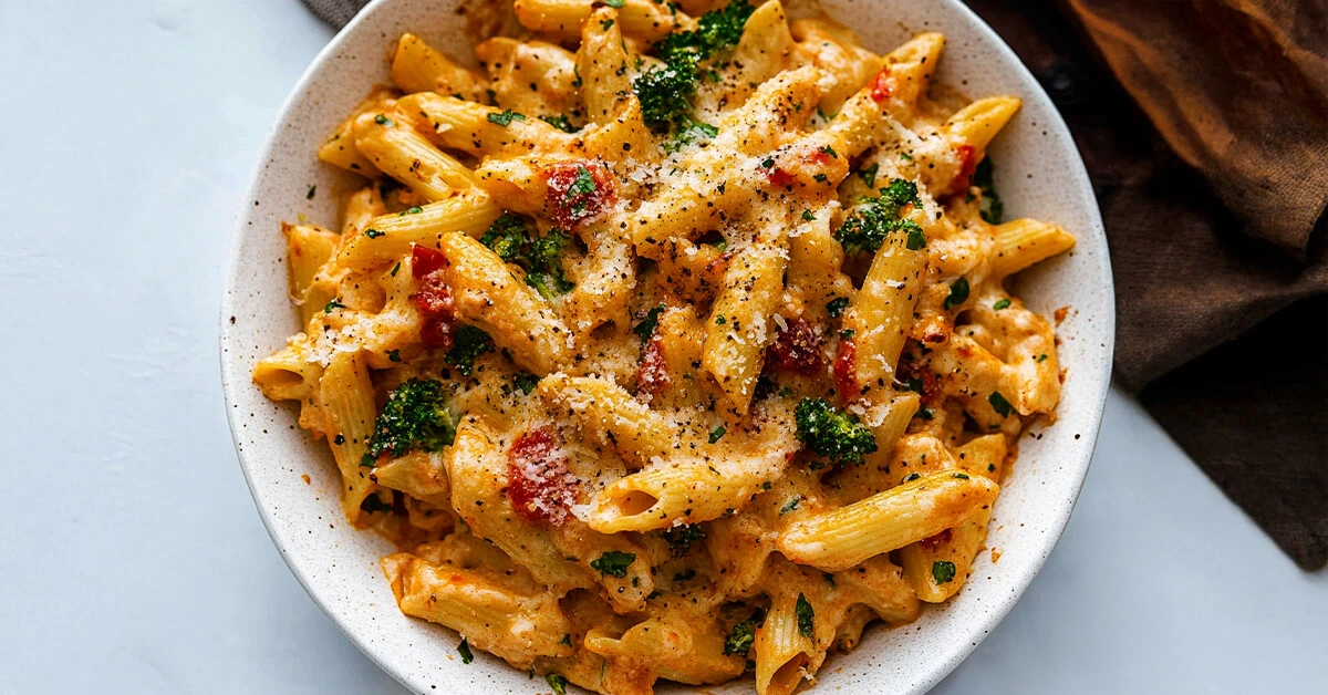 Marry Me Chicken Pasta Bake