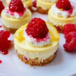 Easy Mini Lemon and Raspberry Cheesecakes Mini Lemon and Raspberry Cheesecakes