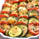 Parmesan Tomato Zucchini Bake