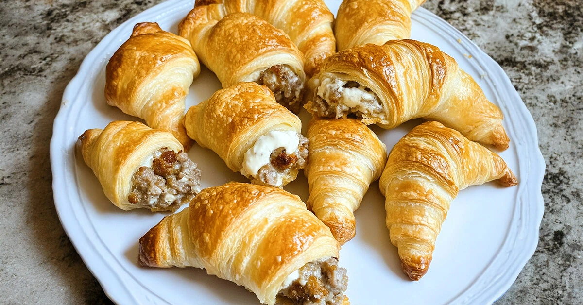 Sausage Cream Cheese Crescent Rolls
