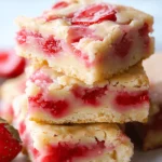 Strawberry Lemon Blondies