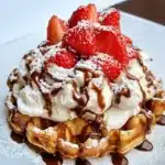 Strawberry Nutella Funnel Cake