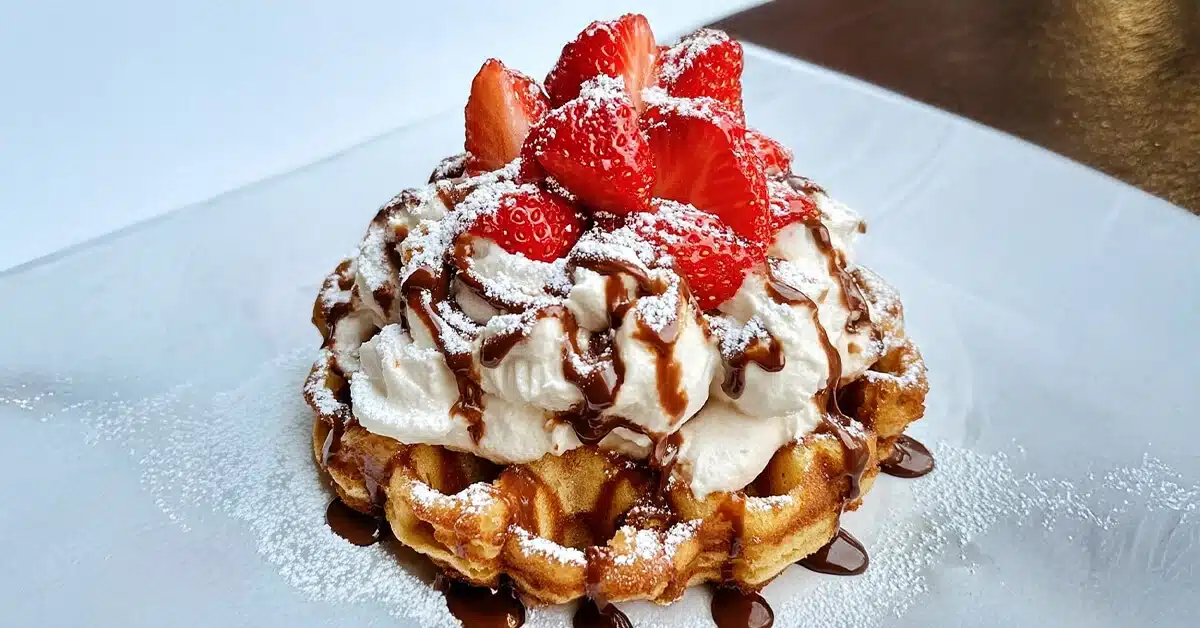 Homemade Strawberry Nutella Funnel Cake