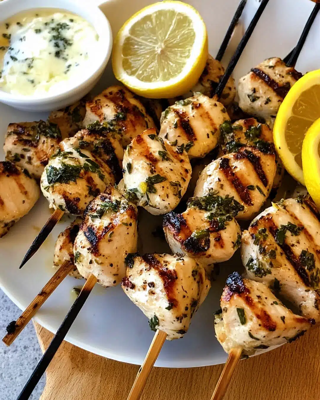 Grilled Lemon Herb Chicken Skewers The Ingredients for Those Grilled Lemon Herb Chicken Skewers