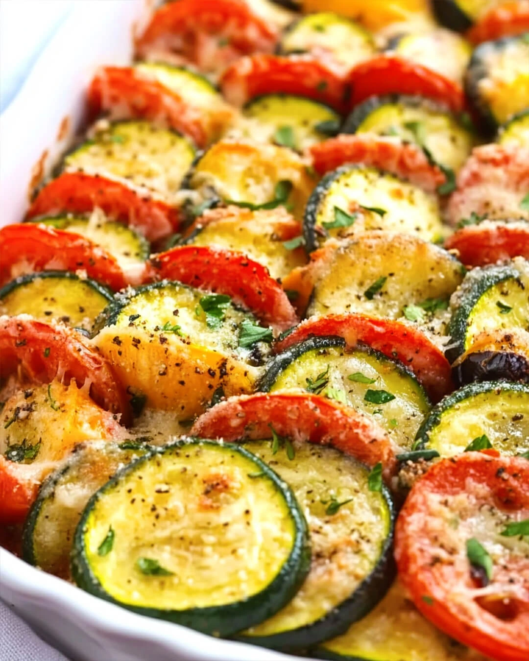 Why This Parmesan Tomato Zucchini Bake Is a Comfort Food Favorite