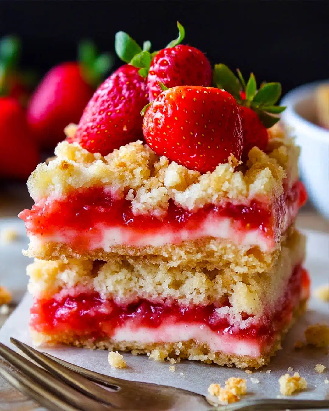 Homemade Strawberry Crumble Bars Why Youll Love These Strawberry Crumble Bars