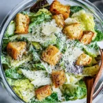 Classic Caesar Salad with Garlic Croutons Caesar Salad with Garlic Croutons