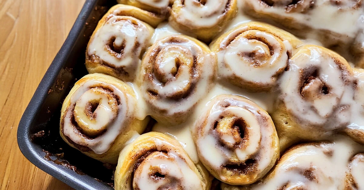 Cinnamon Rolls with Brown Butter Maple Icing