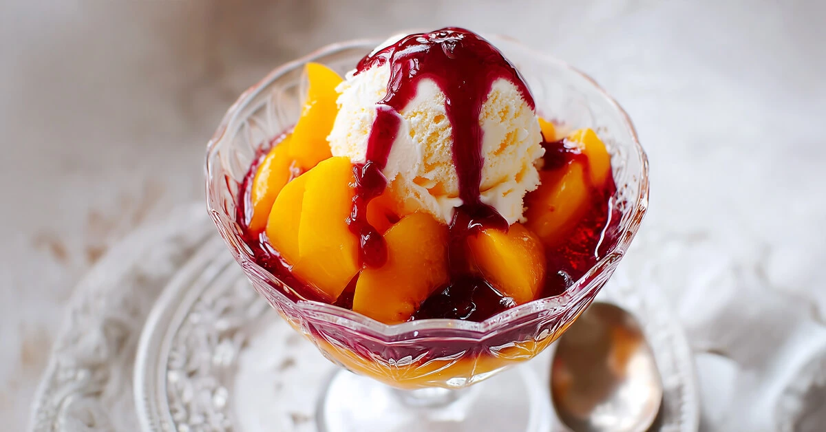 Easy Peach Melba