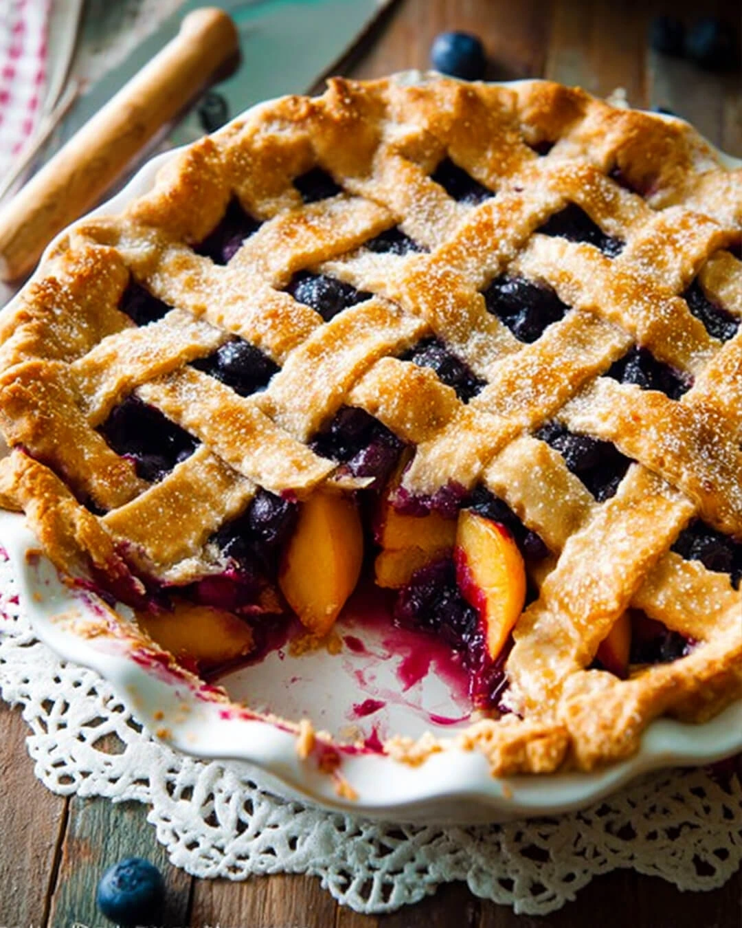 Easy Peach Blueberry Pie Recipe How to Make Peach Blueberry Pie