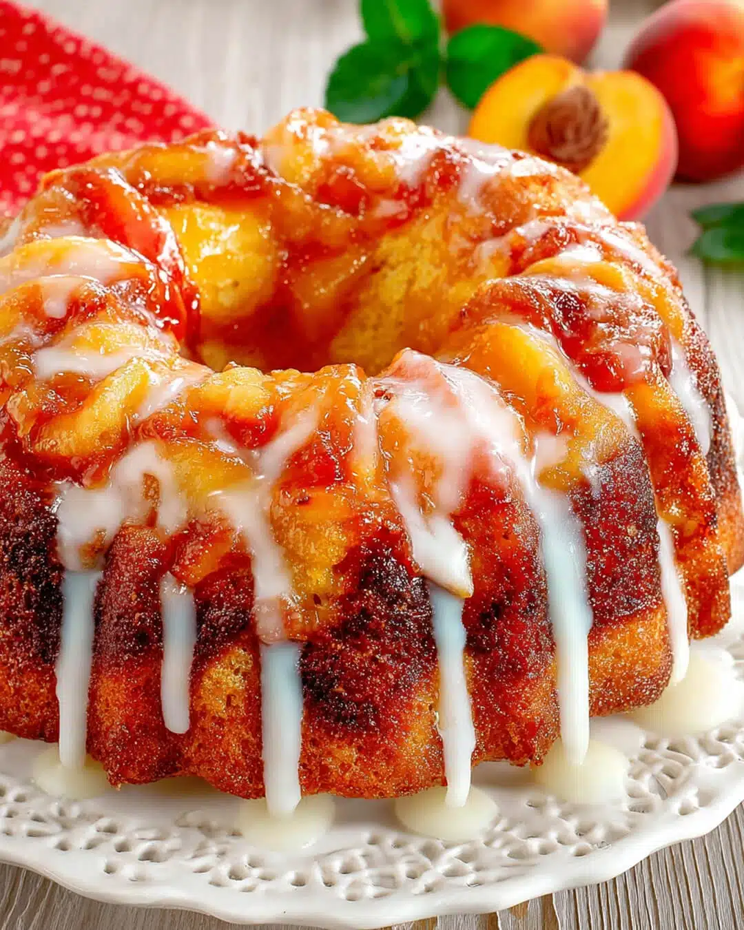 How to Make Peach Cobbler Pound Cake