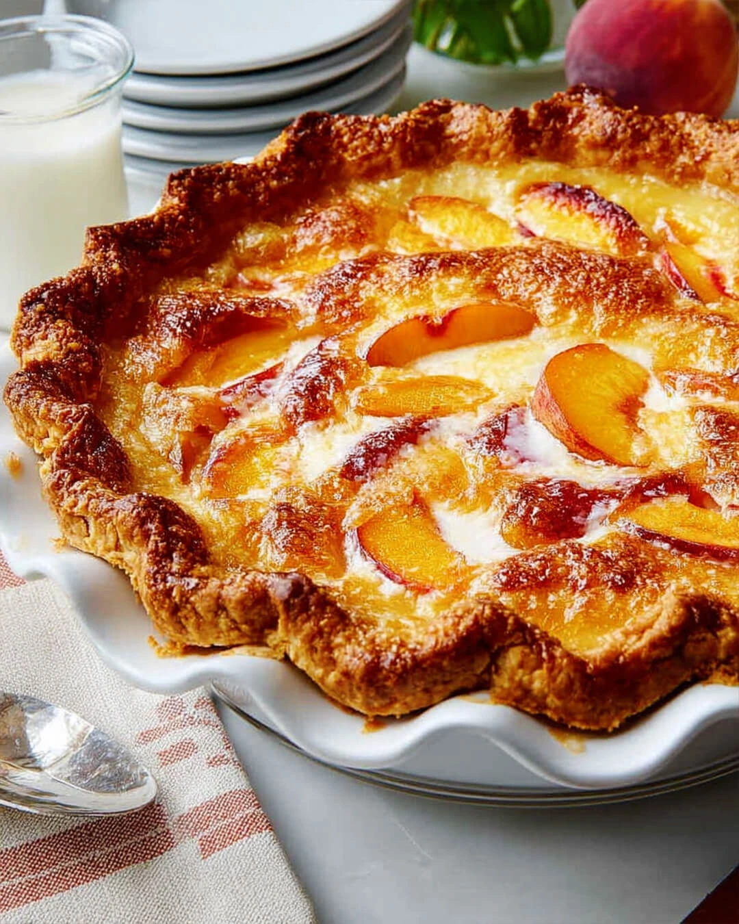 The Perfect Peach Custard Pie Recipe How to Make Peach Custard Pie