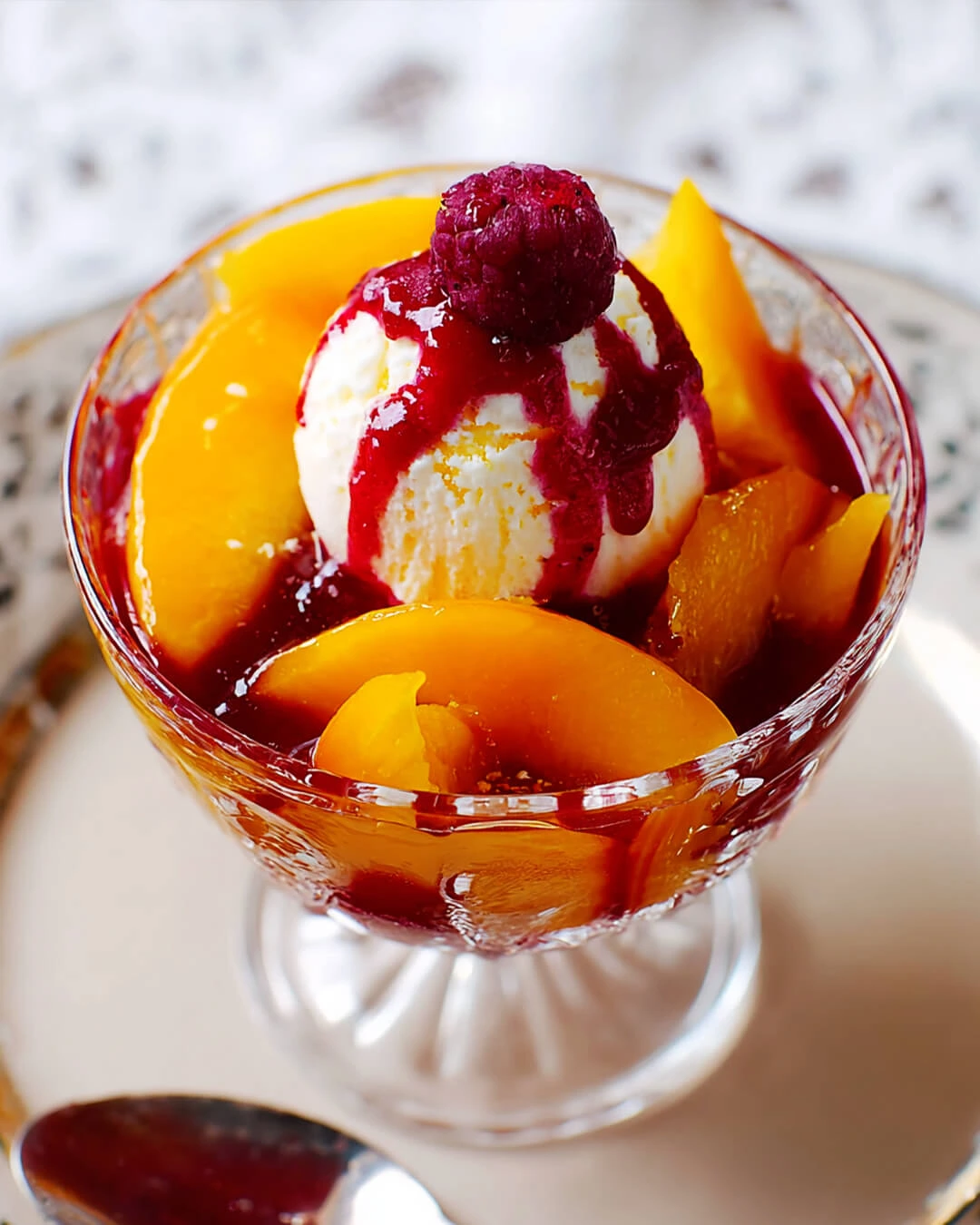 Easy Peach Melba How to Make Peach Melba