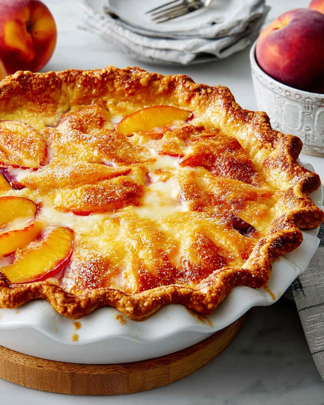 The Perfect Peach Custard Pie Recipe Ingredients You Need for Peach Custard Pie