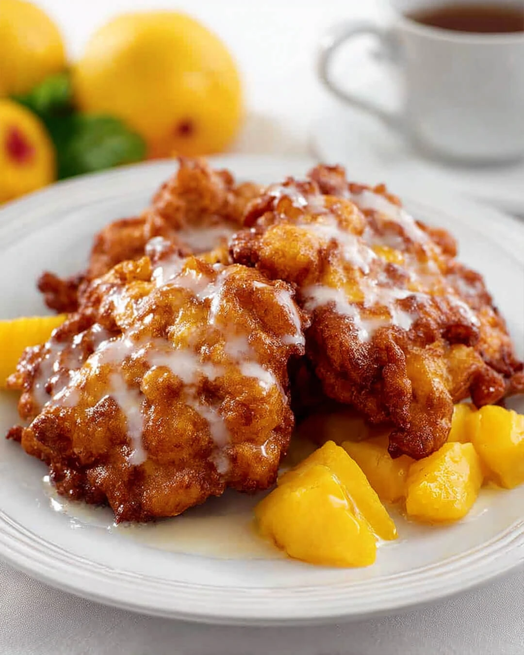 Easy Summer Peach Fritters Recipe Ingredients You Need for Peach Fritters