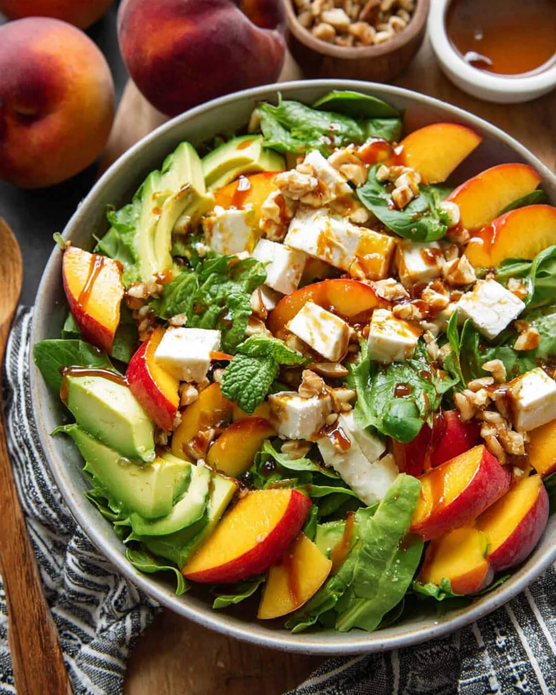 Fresh Peach Mozzarella Salad Recipe Ingredients You Need for Peach Mozzarella Salad