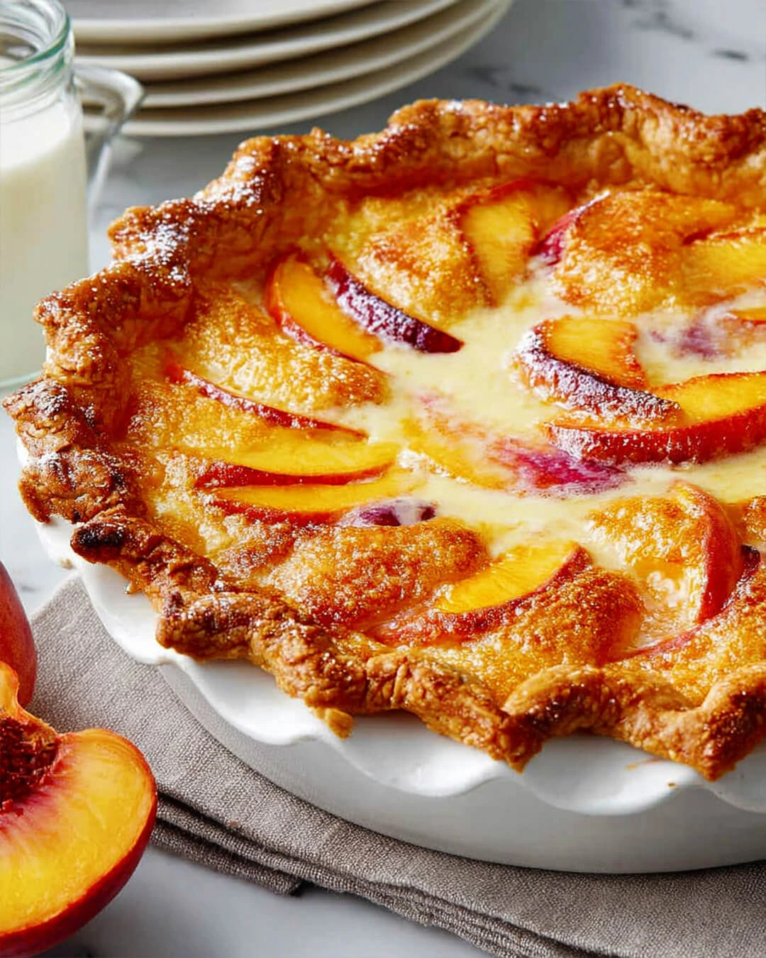 The Perfect Peach Custard Pie Recipe Little Tricks That Make This Peach Custard Pie Truly Special
