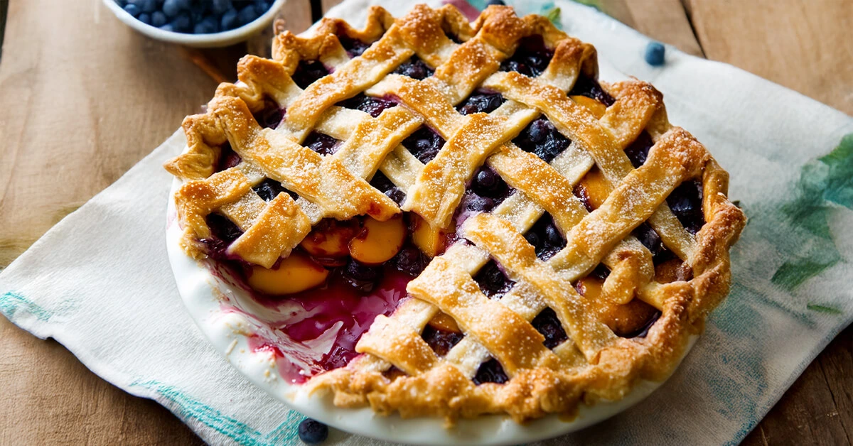 Peach Blueberry Pie
