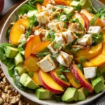 Fresh Peach Mozzarella Salad Recipe Peach Mozzarella Salad