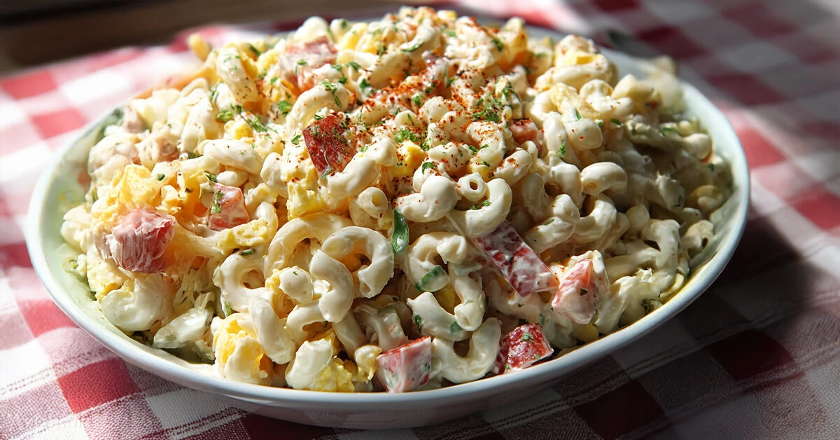 Southern Macaroni Salad with Egg
