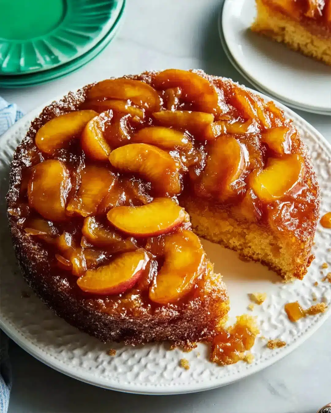 What Makes This Peach Upside Down Cake So Irresistible