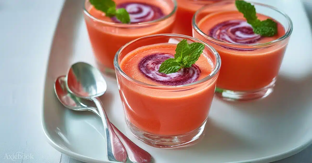 Chilled Watermelon Cream Soup