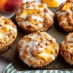 Easy Vanilla Peach Muffins Easy Vanilla Peach Muffins