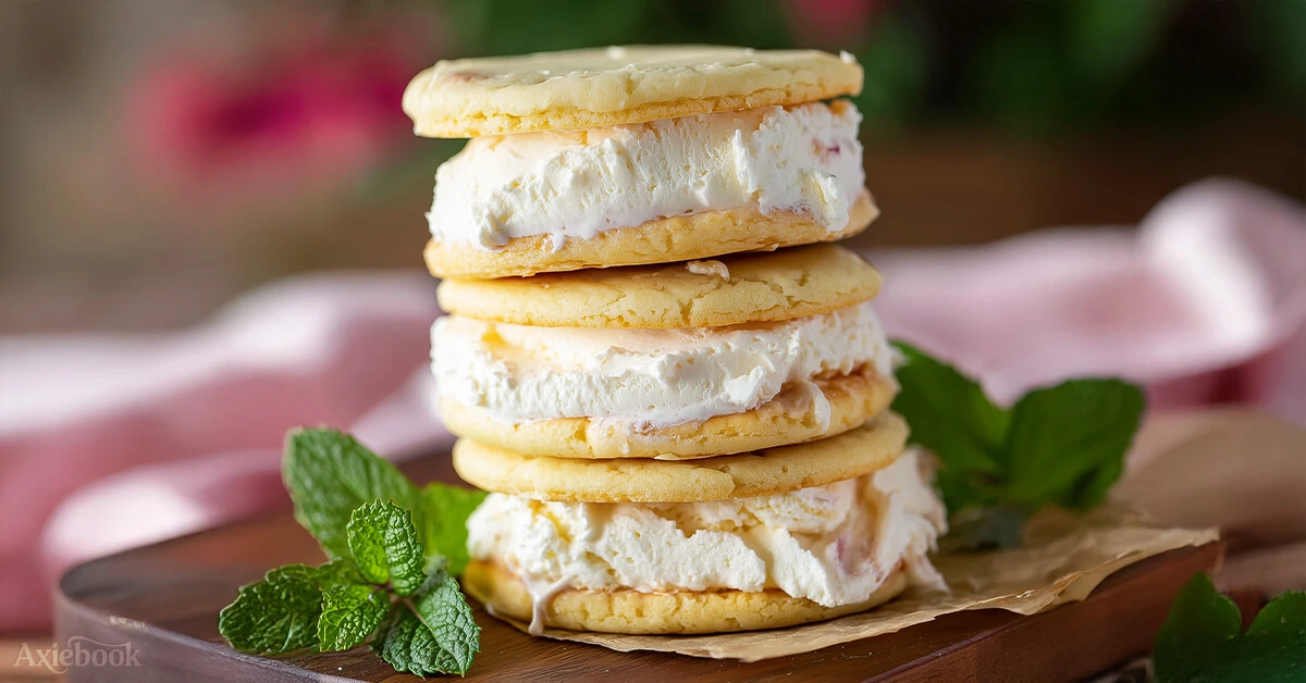 Georgia Peach Ice Cream Sandwich