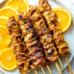 Grilled Chicken Skewers with Orange Grilled Chicken Skewers with Orange