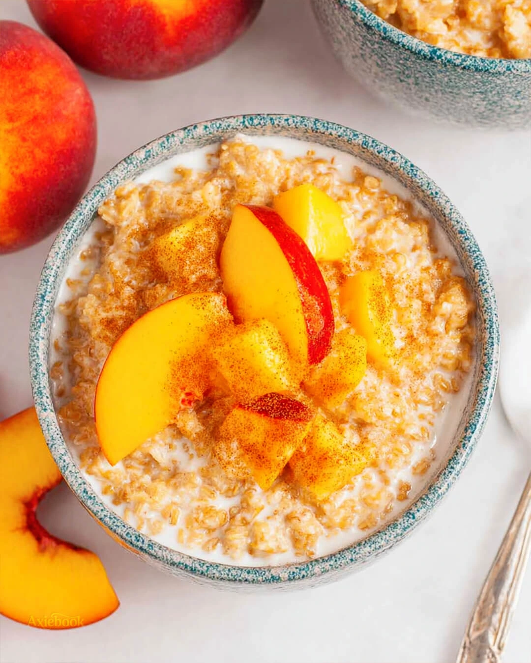 Cozy Peaches and Cream Steel-Cut Oatmeal How I Make My Peaches and Cream Steel Cut Oatmeal Perfect Every Time