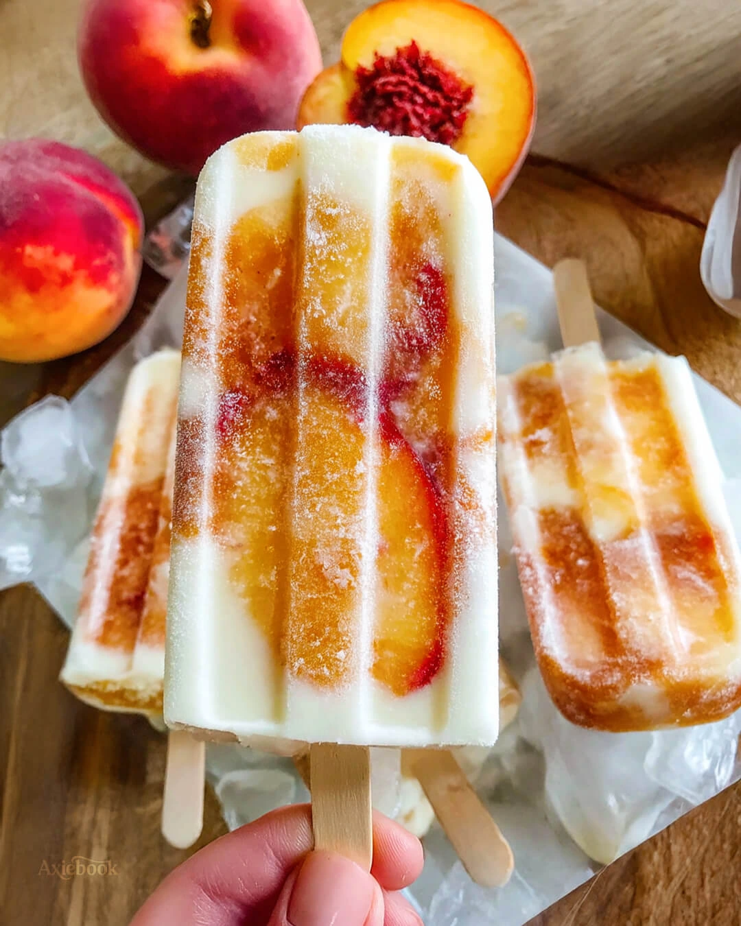 How I Make These 3 Ingredient Peach Yogurt Pops Perfect Every Time