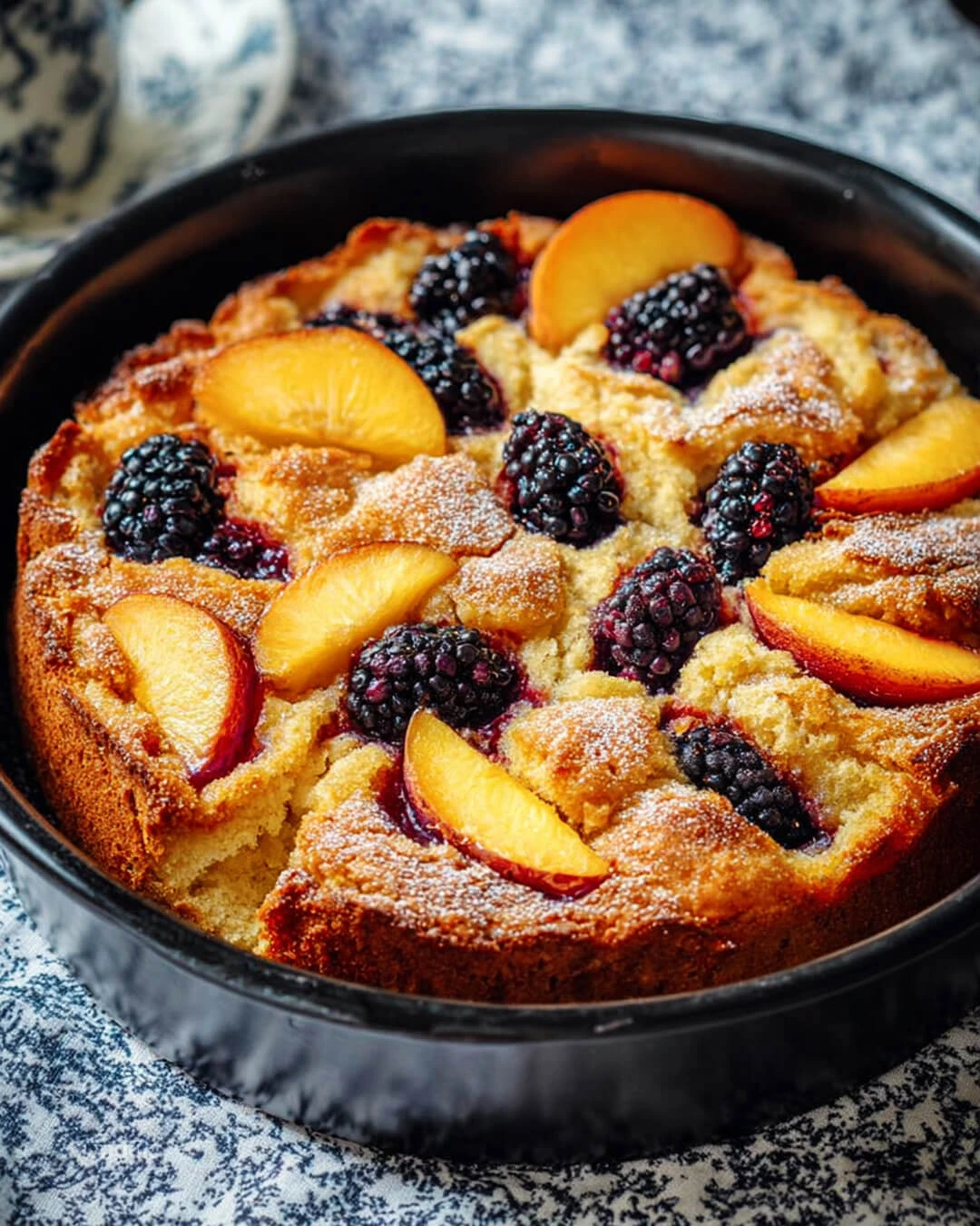 Gluten-Free Peach and Blackberry Cake How to Make Gluten Free Peach and Blackberry Cake