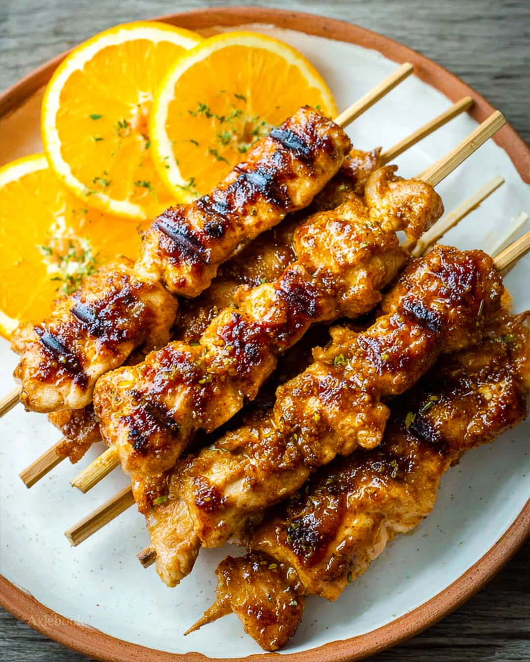 Grilled Chicken Skewers with Orange How to Make Grilled Chicken Skewers with Orange