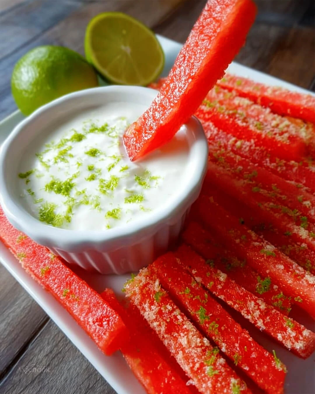 Watermelon Fries with Coconut Yogurt Dip How to Make Watermelon Fries with Coconut Yogurt Dip