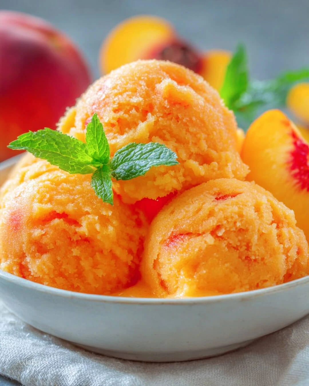 Simple and Easy Peach Sorbet Recipe Ingredients You Need for Easy Peach Sorbet