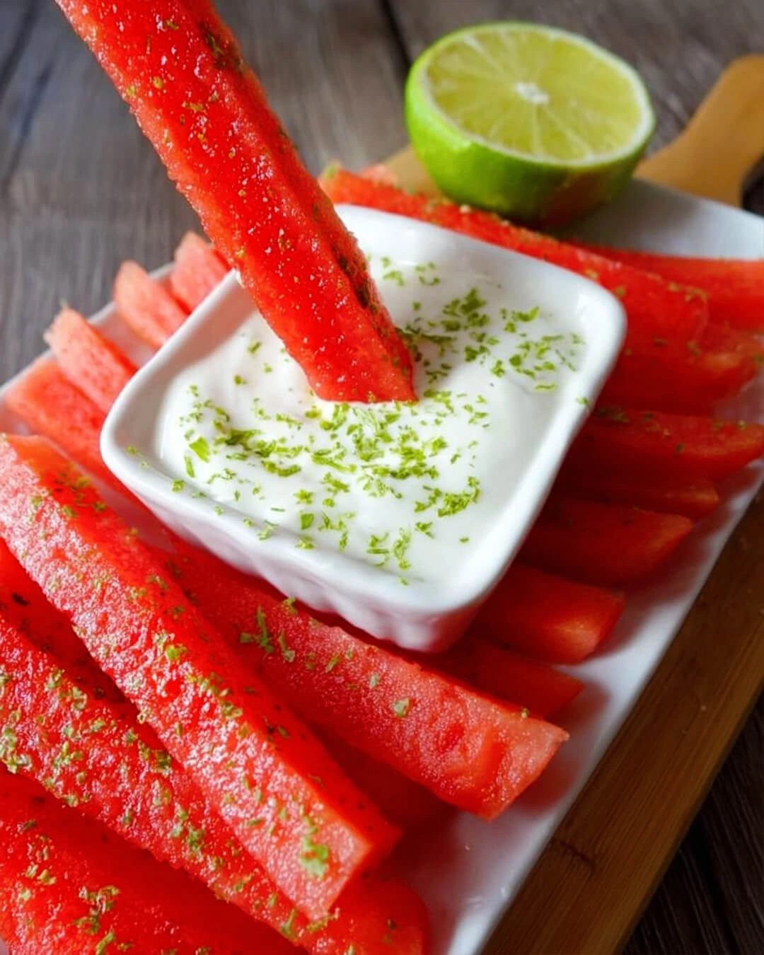 Watermelon Fries with Coconut Yogurt Dip Ingredients You Need for Watermelon Fries with Coconut Yogurt Dip